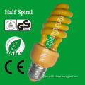 23 W blue yellow spiral energy saving lamp